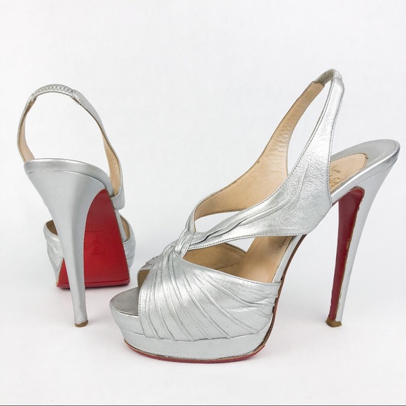 Christian Louboutin | Platform Slingback Heels - Picture 8 of 8